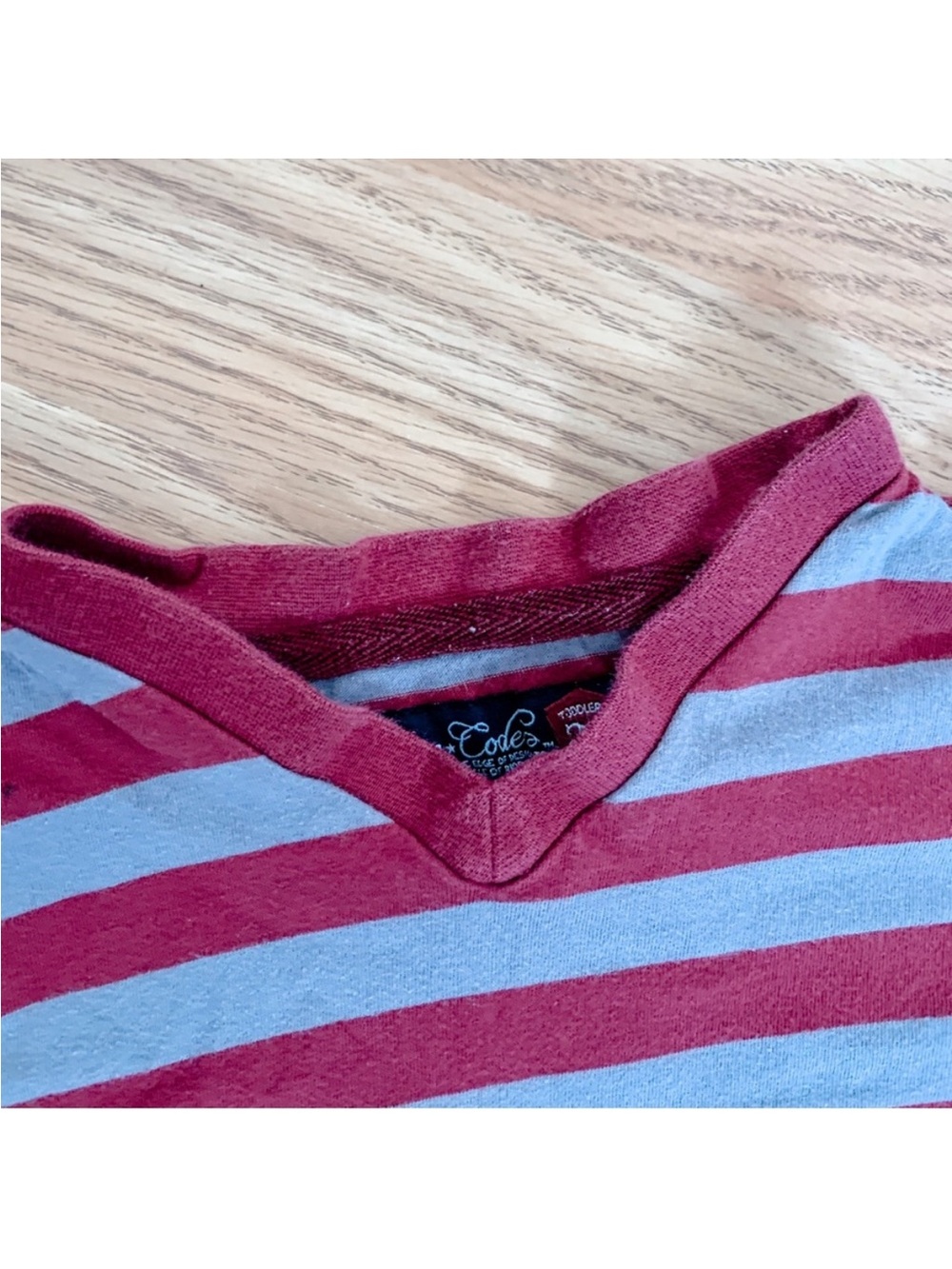 Sovereign Code • Striped, V-Neck Tee - Picture 3 of 5